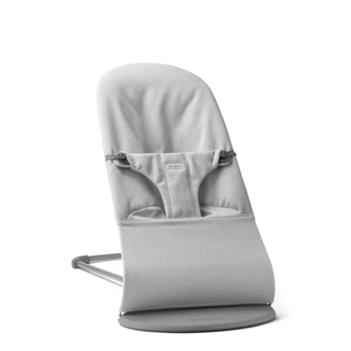 BABYBJÖRN Babywippe Bliss Gewebt Melange Hellgrau