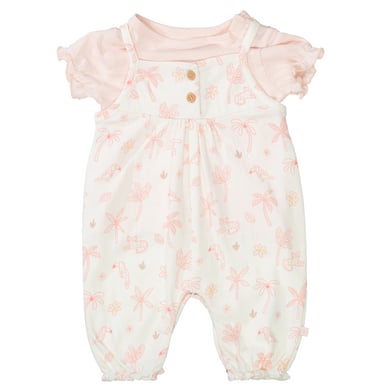 STACCATO Strampler+T-Shirt cotton cream gemustert