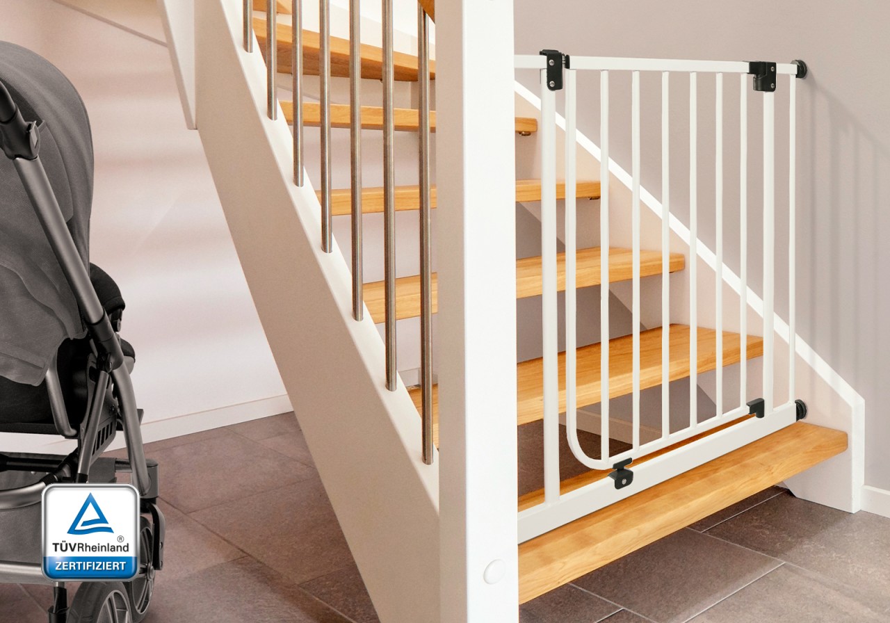 IMPAG® Treppenschutzgitter Easy Step ohne Verbreiterung 83 - 112 cm''