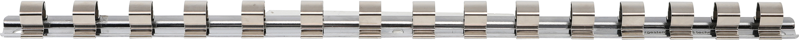 Aufsteckschiene mit 15 Clips  125 mm 12
