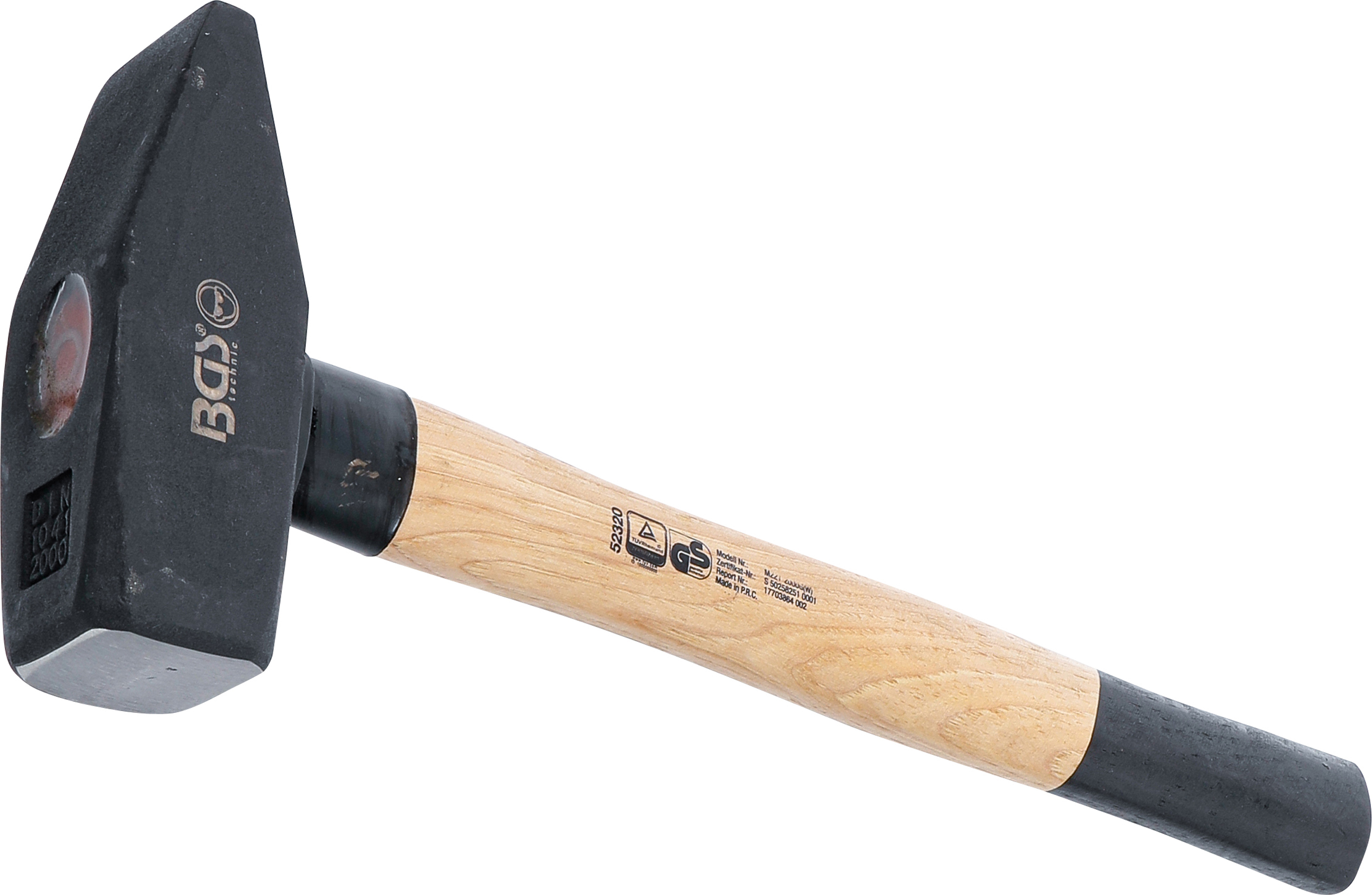 Schlosserhammer Hickory-Stiel DIN 1041 2000 g