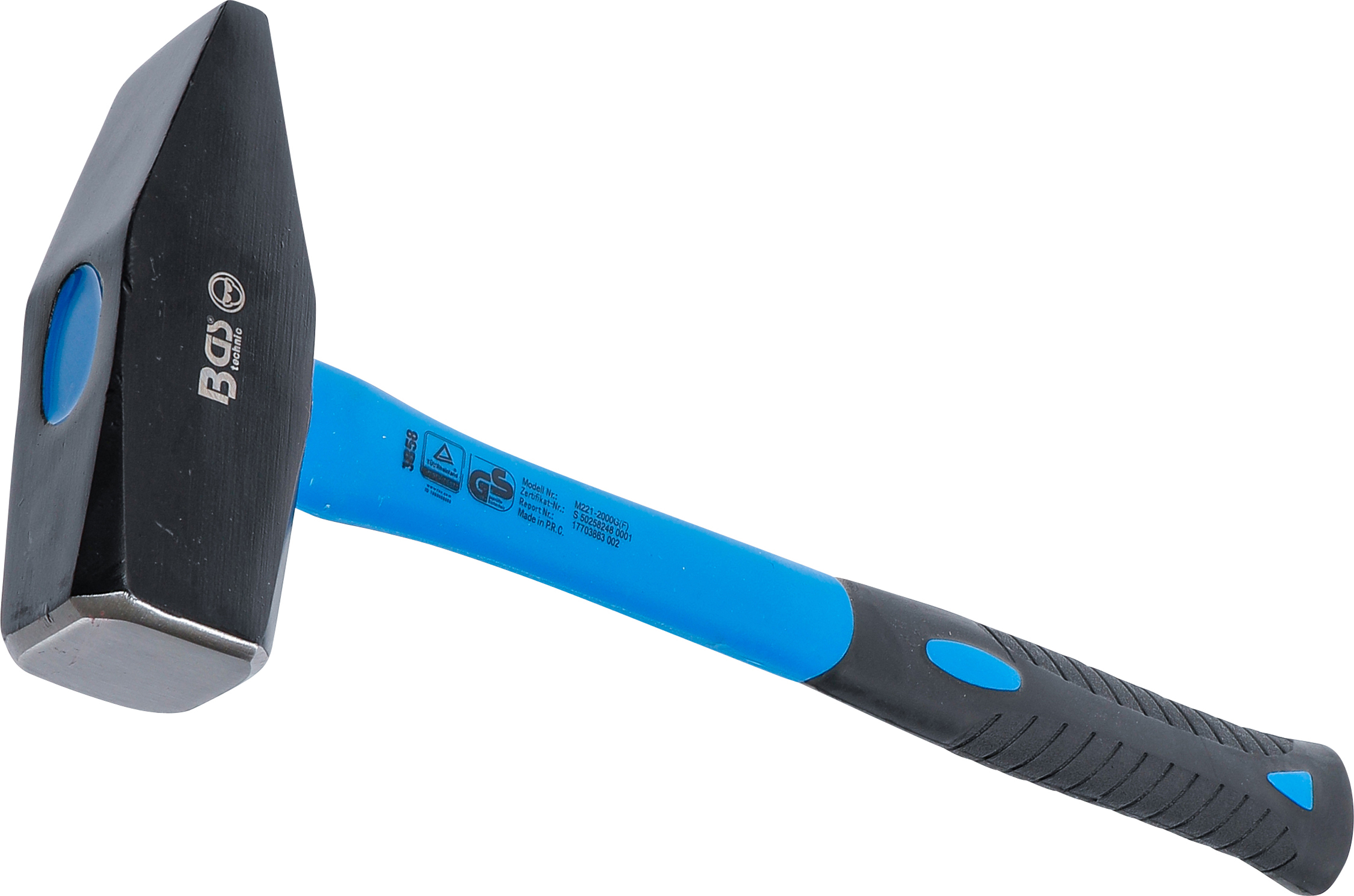 Schlosserhammer Fiberglasstiel DIN 1041 2000 g