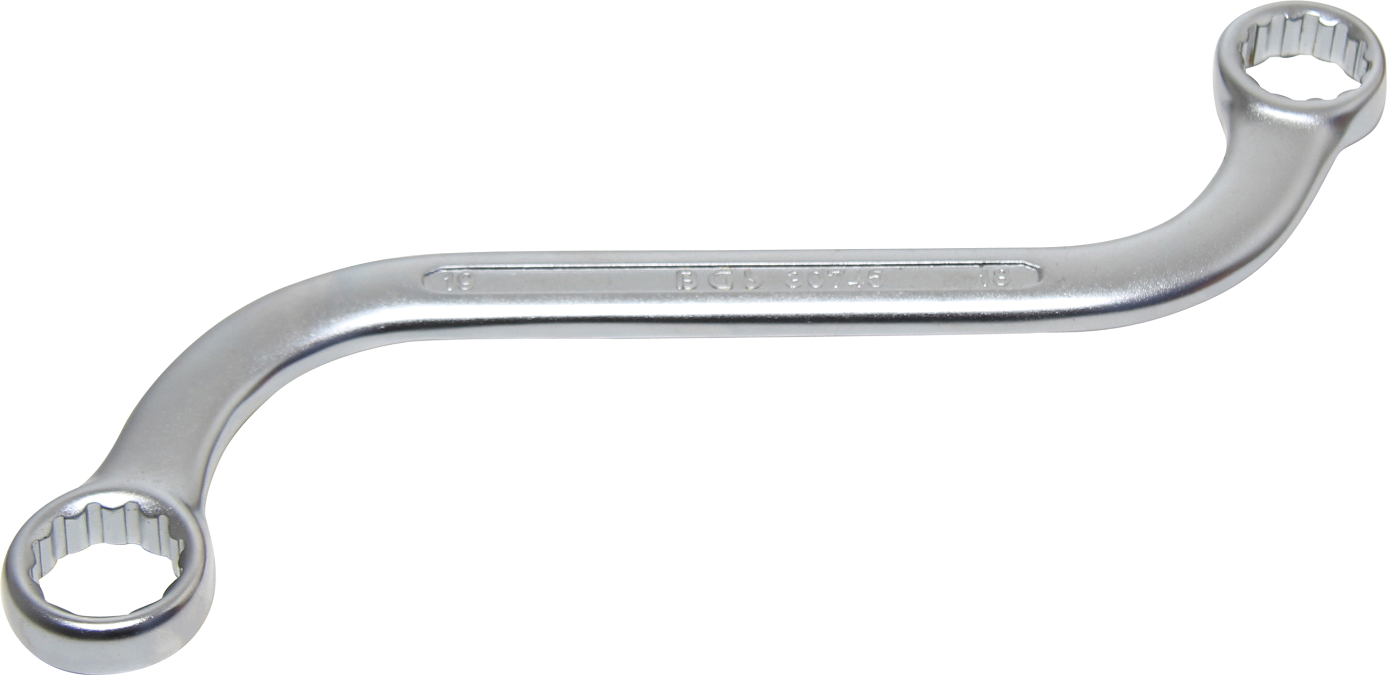 S-Form Doppel-Ringschlüssel Zwölfkant SW 18 x 19 mm