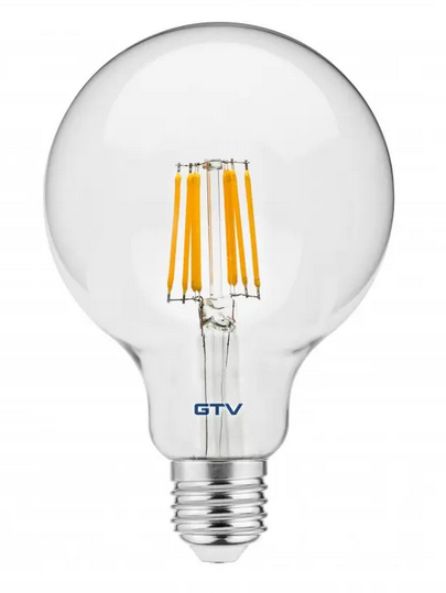 E27 LED Leuchtmittel G95 8Watt 880Lumen Klarglas