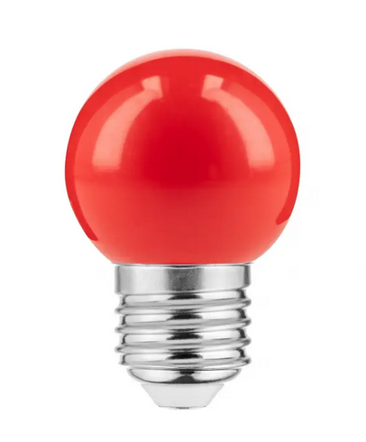 E27 LED Leuchtmittel ROT 1Watt 50Lumen 45mm Durchmesser