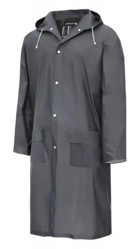 AUSSER PVC Regenmantel dunkelgrau Größe: M (50)