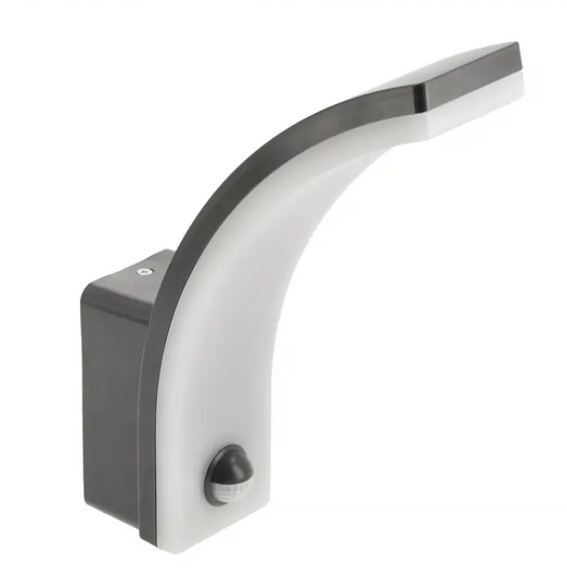 20Watt LED Wandleuchte NICEA mit Bewegungsmelder schwarz