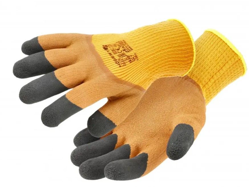 LYCK isolierte, latexbeschichtete Handschuhe – Orange, Größe 9