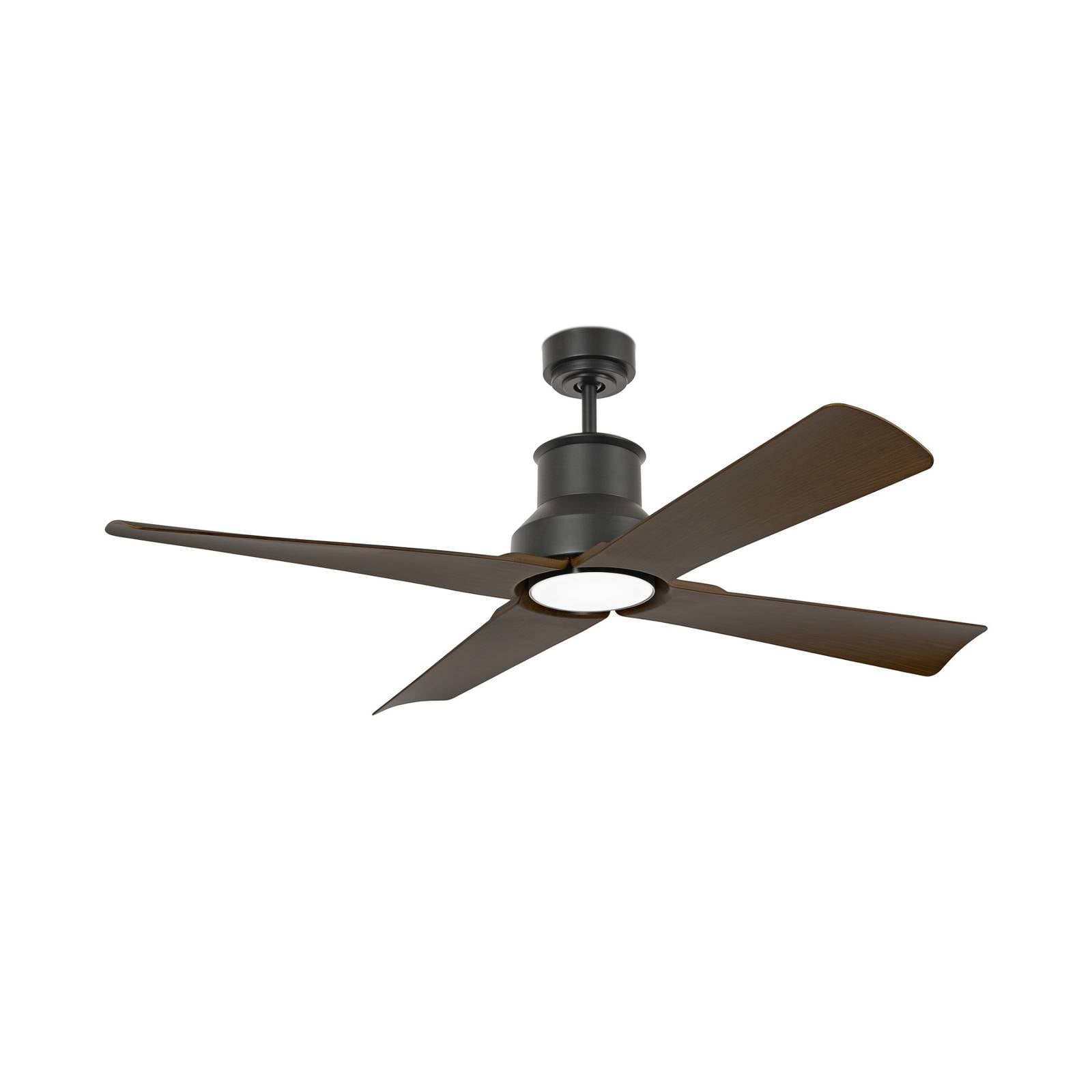 Deckenventilator Winche M LED-Leuchte IP44 schwarz