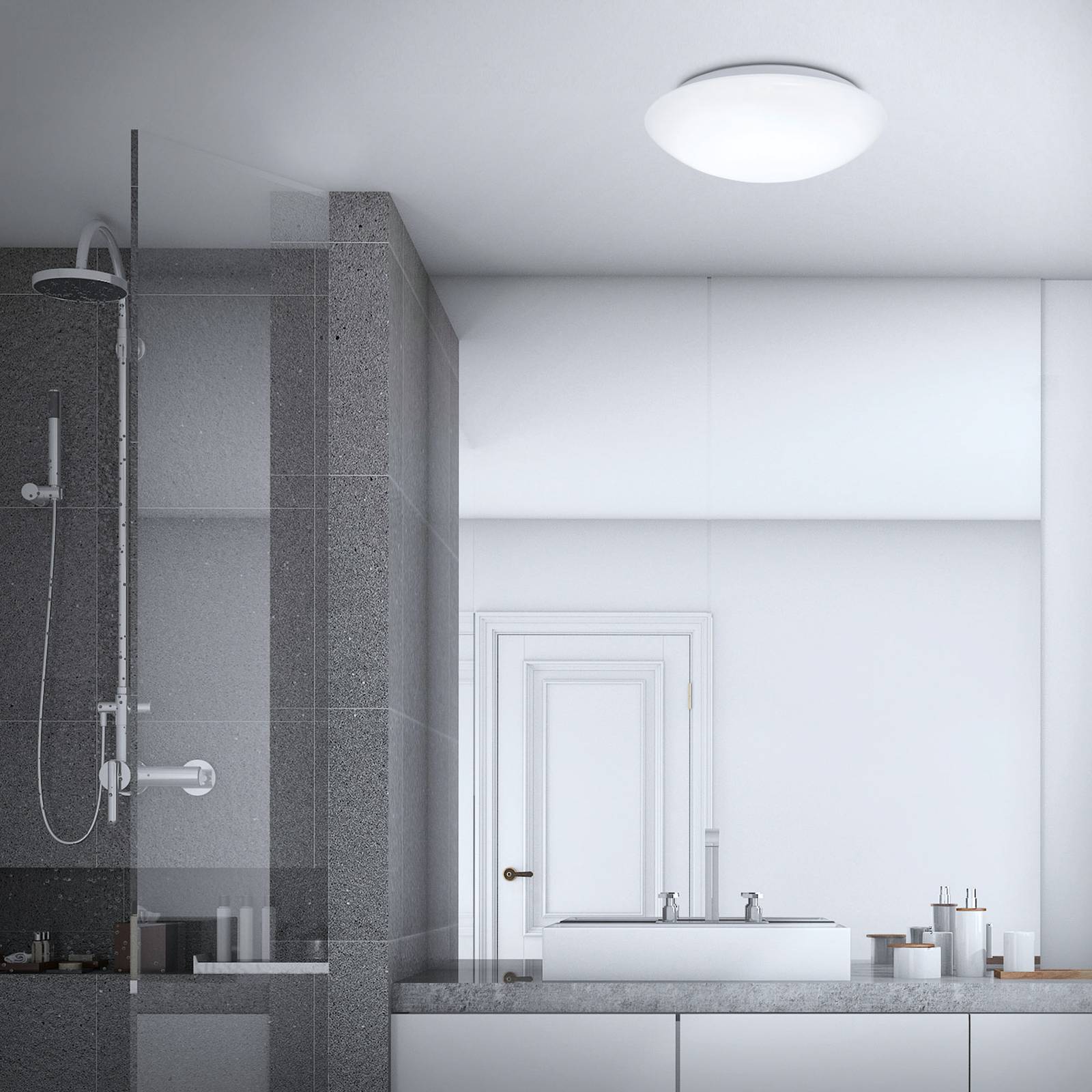 LED-Sensor-Deckenleuchte Elipso IP44 4.000K Ø38cm