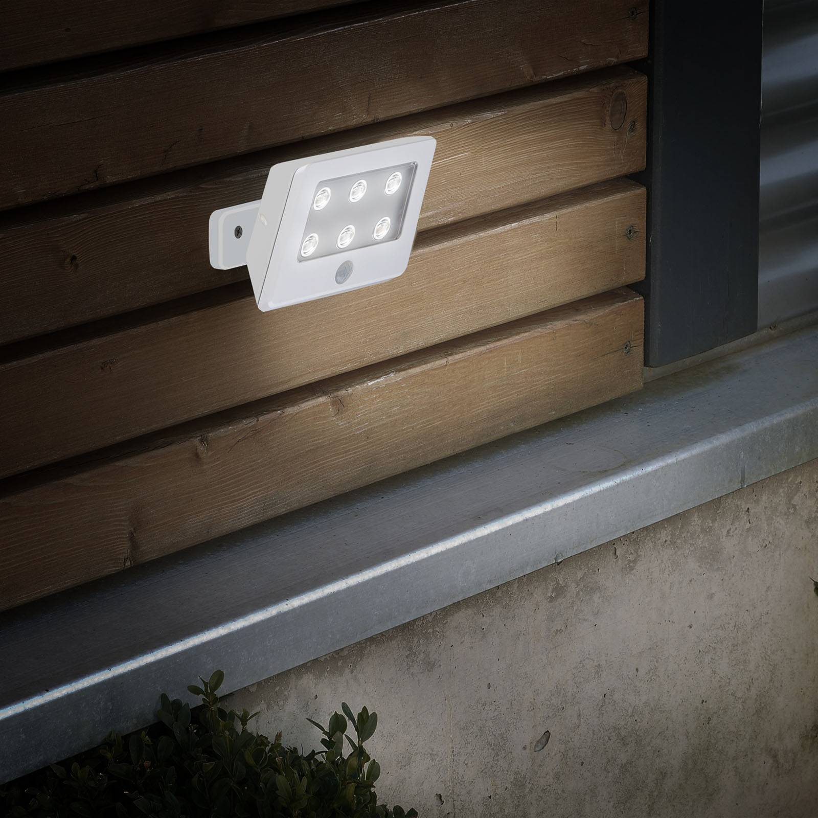 LED-Außenstrahler Kollig mit Sensor, IP54, weiß