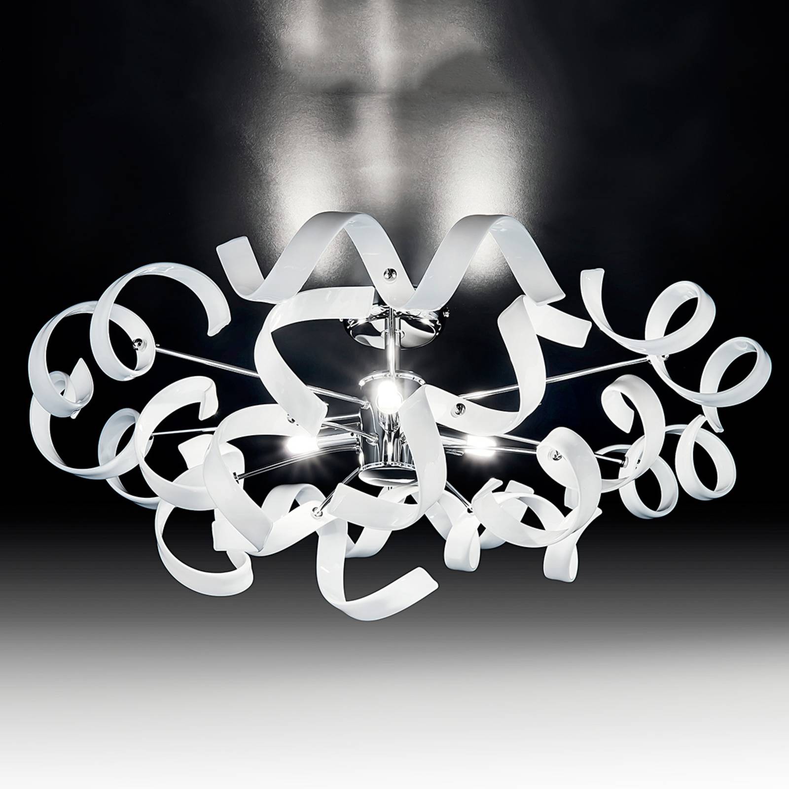 Moderne Deckenleuchte ASTRO, 3-flammig, weiß