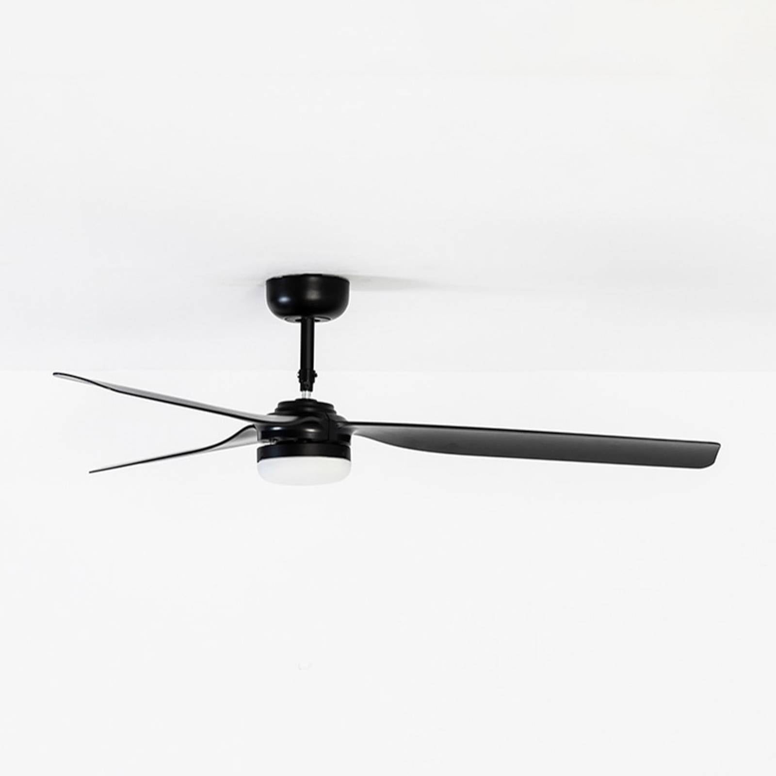 Deckenventilator Punt M DC LED-Leuchte, schwarz