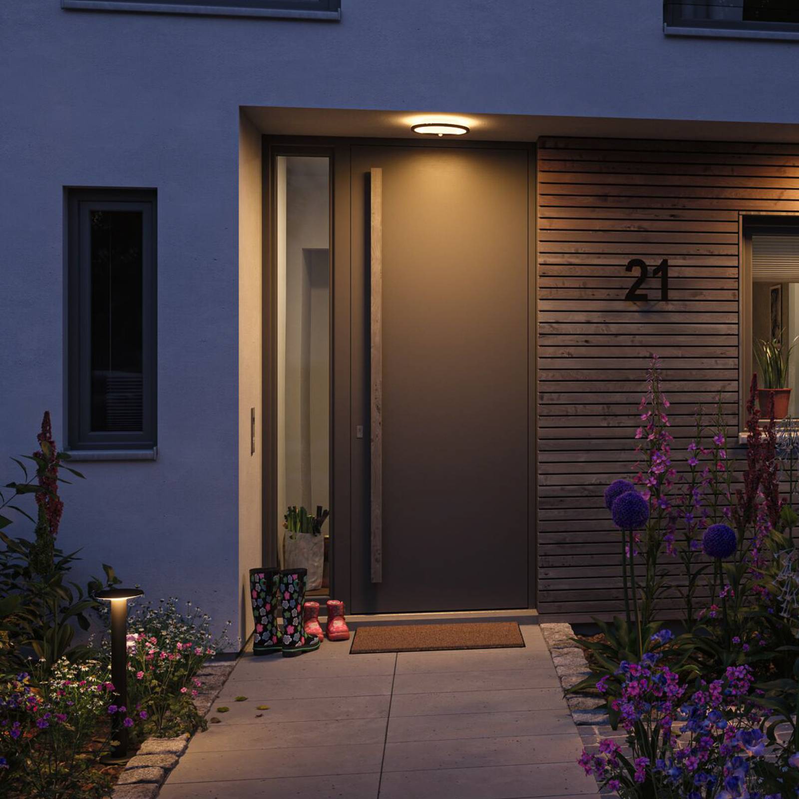 Paulmann Lamina Sensor-Wandlampe CCT rund schwarz