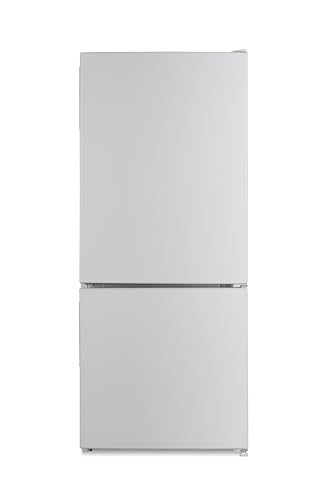 PKM KG117ES Kühl-Gefrierkombination | Silber Design | 114 cm | 87 Liter Kühlen | 30 Liter Gefrieren | 39dB | LED-Beleuchtung | Freistehend