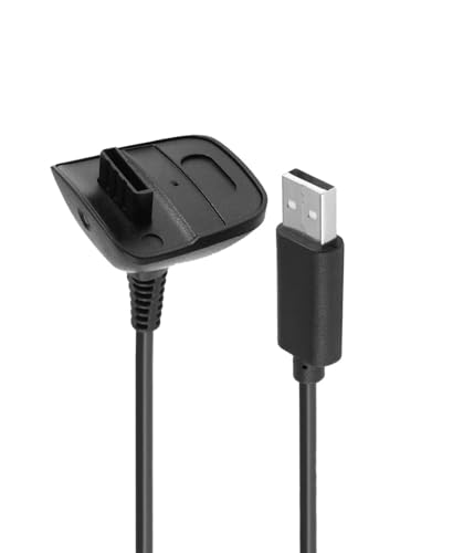 DUSTEWQ Adapter kompatibles Ladekabel für Xbox 360, drahtloses Controller USB-Ladekabel kompatibel mit Microsoft Xbox360 / Xbox 360 Slim drahtlosen Spielcontrollern 10FT