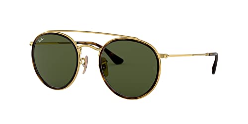 Ray-Ban Unisex Round Double Bridge Brillengestelle, Gold (Gold/Green), 51 EU