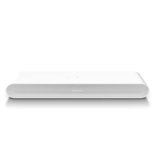 Sonos Ray Soundbar – Einzigartig kompakte All-in-One-Soundbar mit Blockbuster-Sound für Filme, Spiele und WLAN-Musikstreaming – Kompatibel App und Apple AirPlay – In Weiß