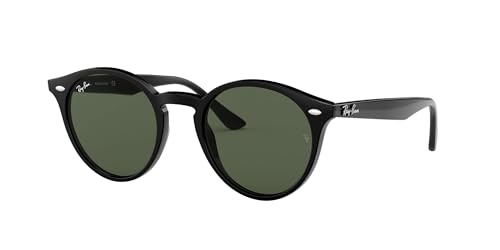 Ray-Ban Unisex Rb 2180 Sonnenbrille, Schwarz (Gestell: Schwarz Glas: Grau/Grün 601/71), Small (Herstellergröße: 49) EU