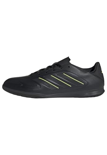 Adidas Unisex COPA Pure III Club Indoor Football Boots, core Black/DGH solid Grey/Lucid Lemon, 42 EU