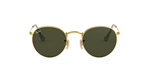 Ray-Ban Unisex-Erwachsene Round Metal Sonnenbrille, Grün (Verde), 53