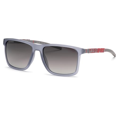 PHILIPP PLEIN SPORT Herren Skyblade Sonnenbrille, Grau (Transp.Grey), 59/16/145