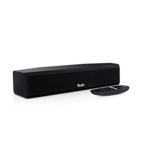 Teufel CINEBAR ONE Soundbar mit Bluetooth, HDMI ARC CEC, AUX, Integrierte USB-Soundkarte, Bassreflex für mitreißenden Sound bei Filmton, Musik und Games (Schwarz)