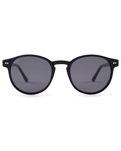 Kapten & Son Sonnenbrille Marais All Black | Unisex | Stylische Sunglasses mit formschöner Fassung aus hochwertigem Acetat | Zuverlässiger Sonnen- und UV-Schutz | Rahmenbreite: 138mm