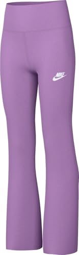 Nike Sportswear Classics Leggings Mit Hohem Taillenbund Für Ältere Kinder (Mädchen), Rush Fuchsia/White, FZ5585-532, S