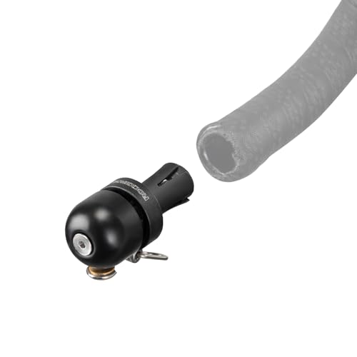 ROCKBROS 2in1 Fahrradklingel als Lenkerstopfen, Fahrrad Glocke als Endkappen, Mini Klingel Fahrradhupe geeignet für Rennräder mit gebogenem Lenker, Drop Bar Lenker Rennlenker 22,2 mm Schwarz