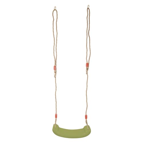 small Foot Schaukel Himmelsstürmer, ab 3 Jahren, witterungsbeständig, Outdoorspielzeug, 10876 Kinderschaukel, 42 x 17 x 10 cm, Seil Länge ca. 190 cm, Grün