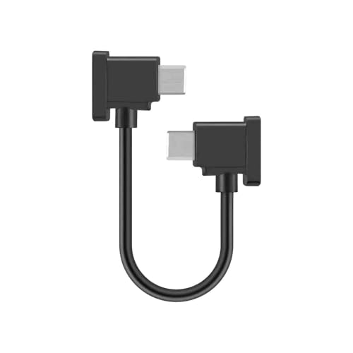 LEMLIN USB C auf USB C Kabel, Drohnenzubehör, Kompatibel mit DJI Mini 2, Mavic 3, Air 2S, Mavic Air 2-Fernbedienungs Kabel, OTG-RC-Phablet-Verlängerungs Kabel (Typ-C-Anschluss/15 cm)
