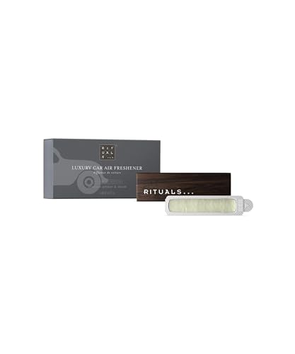 RITUALS Parfüm Homme Auto Lufterfrischer – Duft mit Amber und Moschus – Elegante Holzhalterung – 6 g