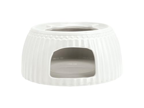 GreenGate Stövchen Alice Weiss Teewärmer f. Teekanne Keramik Everyday Geschirr