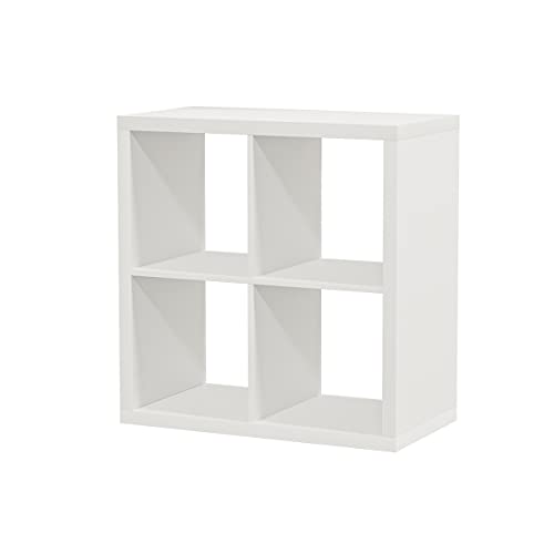 IKEA Kallax Regal, Bücherregal, Wandregal, Raumteiler in weiß (77 x 77 cm)