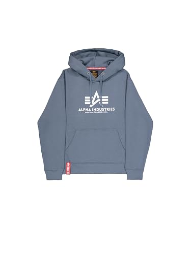 Alpha Industries Herren Basic Hoodie, Denim Blue, XL