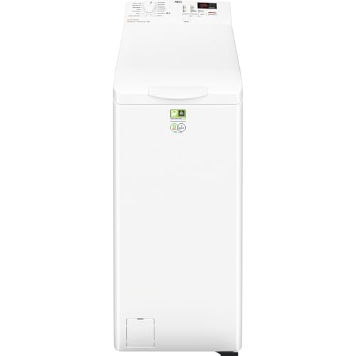 AEG Waschmaschine Toplader, 40 cm, 6 kg, Serie 6000 ProSense - Mengenautomatik - Smarte Beladungserkennung, EEK B, Nachlegefunktion, Wasserschutzalarm, Inverter Motor, 1200 U/min, LTR6A41260