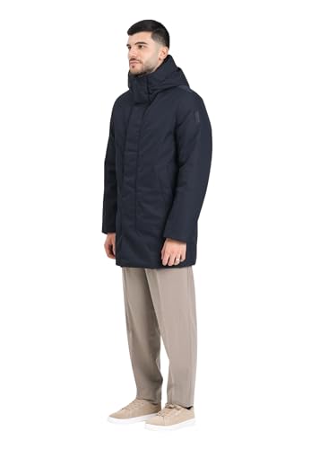 BOMBOOGIE Blaue Daunenjacke für Herren mit Primaloft XL-Füllung, blu, XXL
