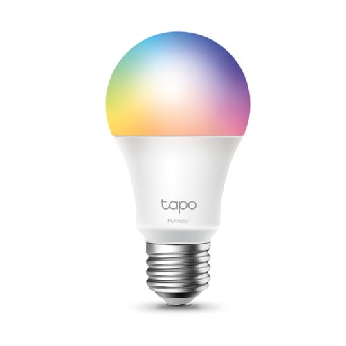 Tapo TP-Link L530E alexa lampe E27, Energie sparen, Mehrfarbrige dimmbare smarte WLAN Glühbirne,smart home alexa zubehör,kompatibel mit Alexa,Google Assistant,Abläufe und Zeitpläne,Kein Hub notwendig