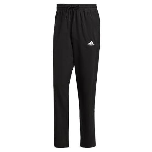 adidas Herren Aeroready Essentials Stanford Open Hem Embroidered Small Logo Pants, Black, L