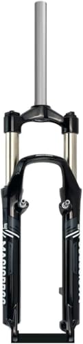 CUCKQUIC Mountainbike-Federgabel 26 Zoll MTB-Gabel 100 mm Federweg Scheibenbremse V-Bremse Federgabel 1 1/8 Zoll gerades Standrohr 28,6 mm Schnellspanner 9 mm manuelles Schloss A