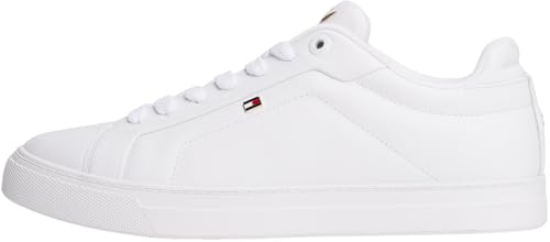Tommy Hilfiger Damen Cupsole Sneaker Icon Court aus Leder, Weiß (White), 38