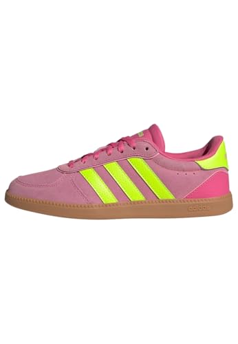 Adidas Damen BREAKNET Sleek Shoes, Pulse Magenta/Lucid Lemon/Bliss pink, 38 2/3 EU