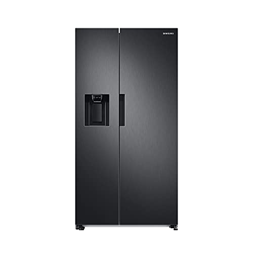 Samsung RS6JA8811B1/EG Side-by-Side Kühlschrank, 178 cm, 634 ℓ, 225 ℓ Gefriervolumen, Space Max Technologie, Premium Black Steel