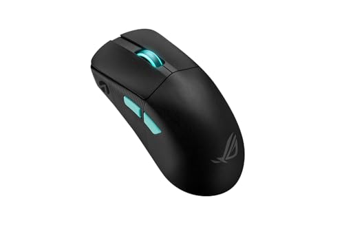 ASUS ROG Harpe Ace Aim Lab Edition RGB Gaming Maus (wireless, 2,4 GHz RF, Bluetooth, USB, optischer ROG AimPoint-Sensor 36.000 dpi, ROG Micro Switches, fünf programmierbare Tasten, Synergieprofil)