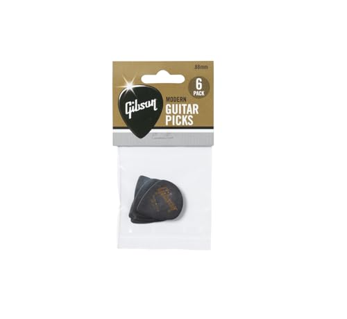 GIBSON ACCESSORIES Plektren Modern Picks - 6er-Pack, 0,88 mm, Schwarz (APRM6-88)