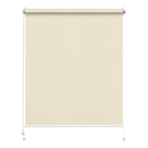 Rettika Sichtschutz Rollo ohne Bohren nach maß - 25 Farben, Breite 30-129 cm, Höhe 150 cm, 220 cm - Rollos für Fenster ohne Bohren, Fenster rollos für innen, Jalousien zum Klemmen, Klemmrollo