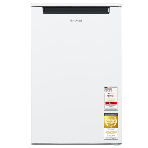 Exquisit Gefrierschrank | 87 l Nutzinhalt, 85,5 cm Höhe, Energieklasse C, 40 dB(A) | 4-Sterne-Gefrieren, manuelle Temperaturregelung, manuelles Abtauen, wechselbarer Türanschlag | GS581-040Cweiss