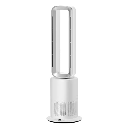 Eduzita TP09Pro 3-in-1 Turmventilator - Luftreiniger, Heiz- & Kühlfunktion, 10 Kühl- & 3 Heizstufen, Fernbedienung & LED Touch-Bedienung, Leiser & Energiesparender DC-Motor