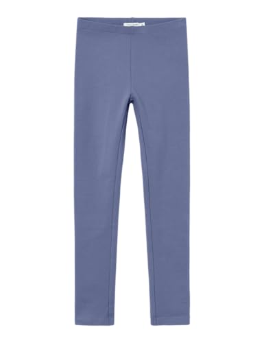 Name IT Mädchen Nkfdavina Solid SWE Legging Bru N Noos, Blue Ice, 116